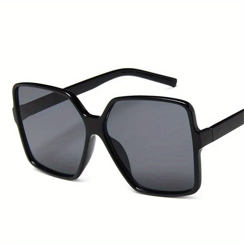 Large Square Sunglasses Jelly Frame Gradient Glasses UV400