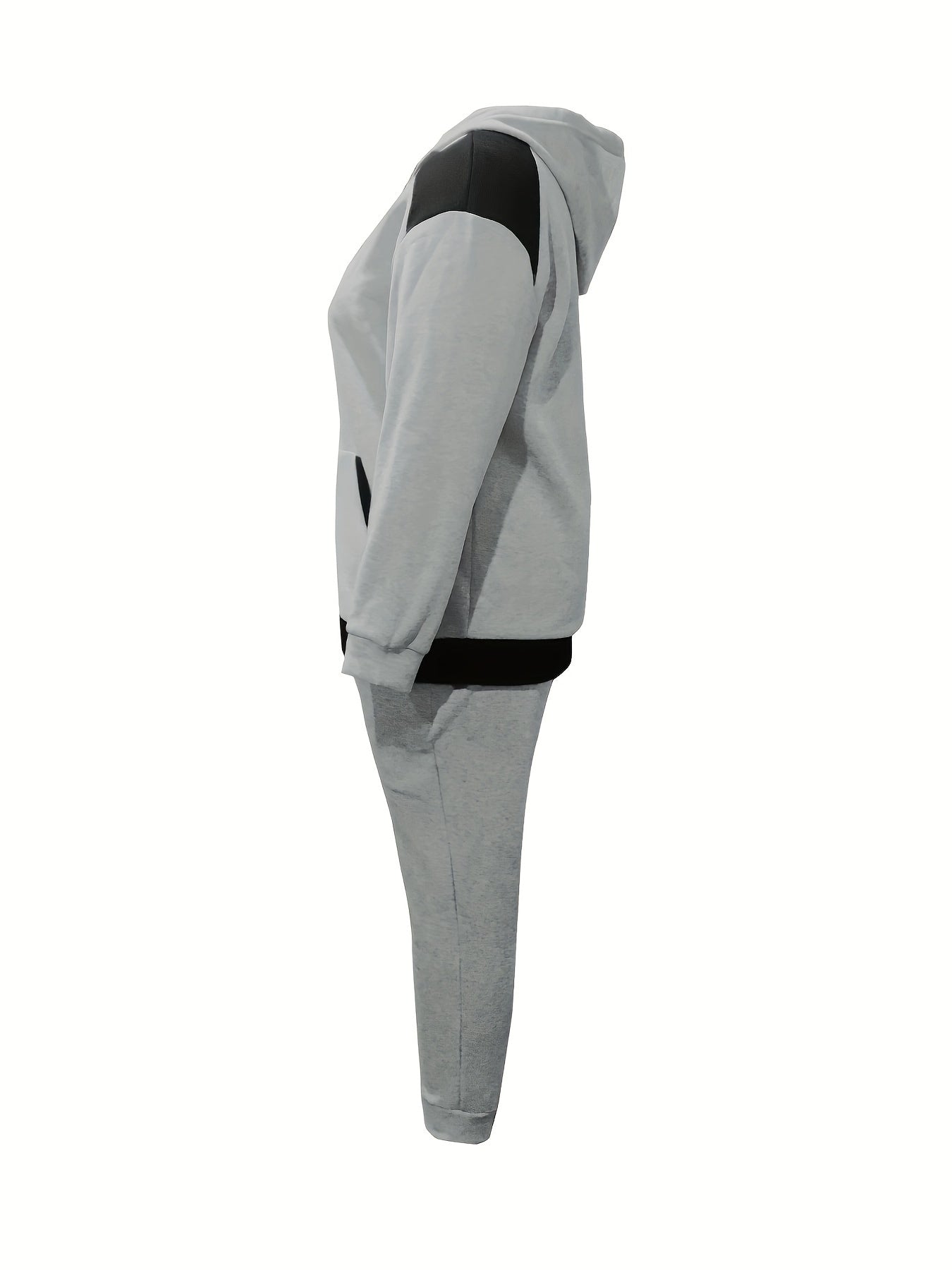  Colorblock Hoodie & Pants 2 Piece Set