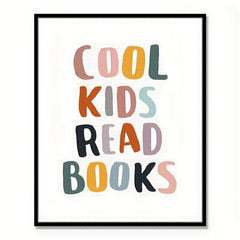 Classroom Students Read Books Wall Decor - Perfect Gift for Book