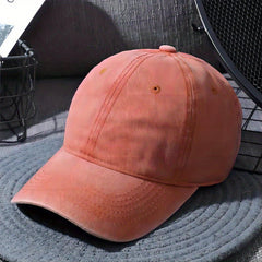 Unisex Cotton Baseball Cap Lightweight Distressed Dad Hat Casual Sun Hat