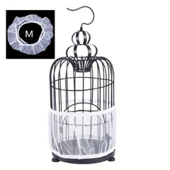 Nylon Mesh Bird Cage Cover - Soft and Airy Fabric - Seed Catcher Guard