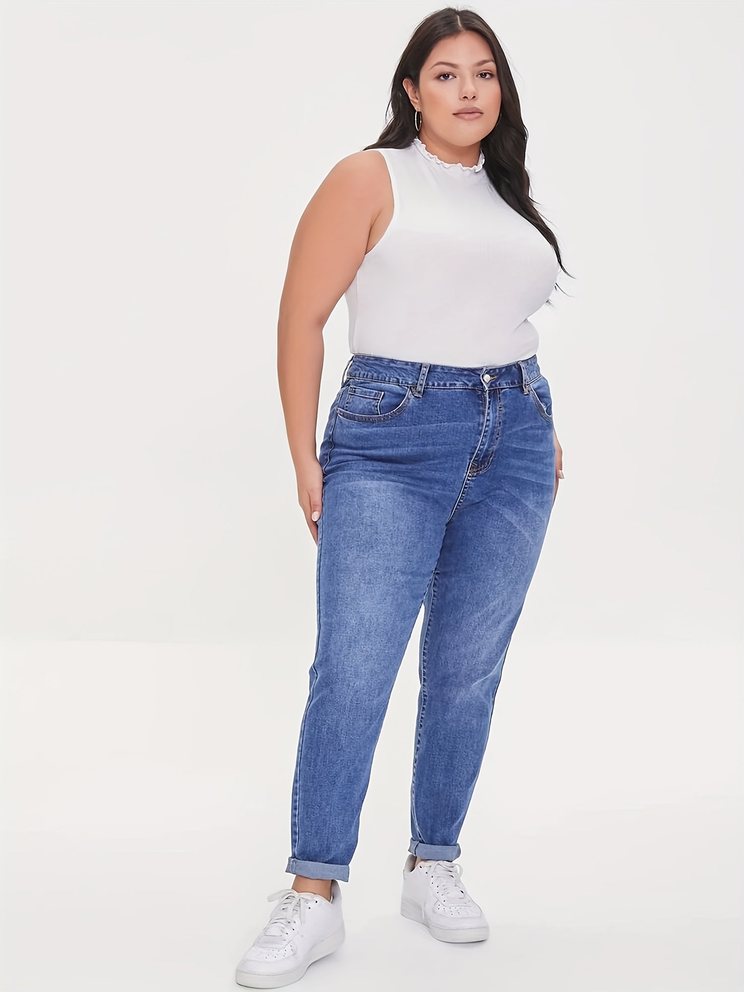 High Rise Stretch Skinny Jeans