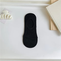 7 Pairs Textured Solid Low Cut Ankle Socks Women's Stockings