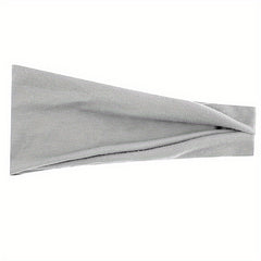 Solid Stretchy Headband Wide Brimmed Head Hoop Elastic Headdress For Women