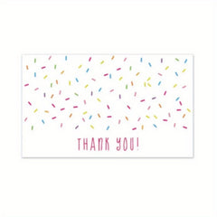 Pink Coated Paper Thank You Card Business Bag Gift Decoration
