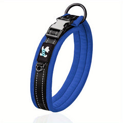 Reflective Dog Collar Night Walking Soft Comfortable Durable Buckle