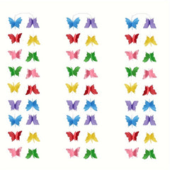 3pcs Large Yellow 3D Butterfly Pull Flower Party Decoration