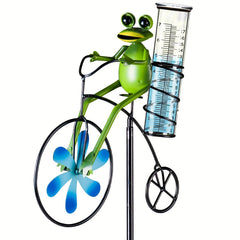 Glass Rain Gauge Outdoor 17 Capacity Upgrade with Stake