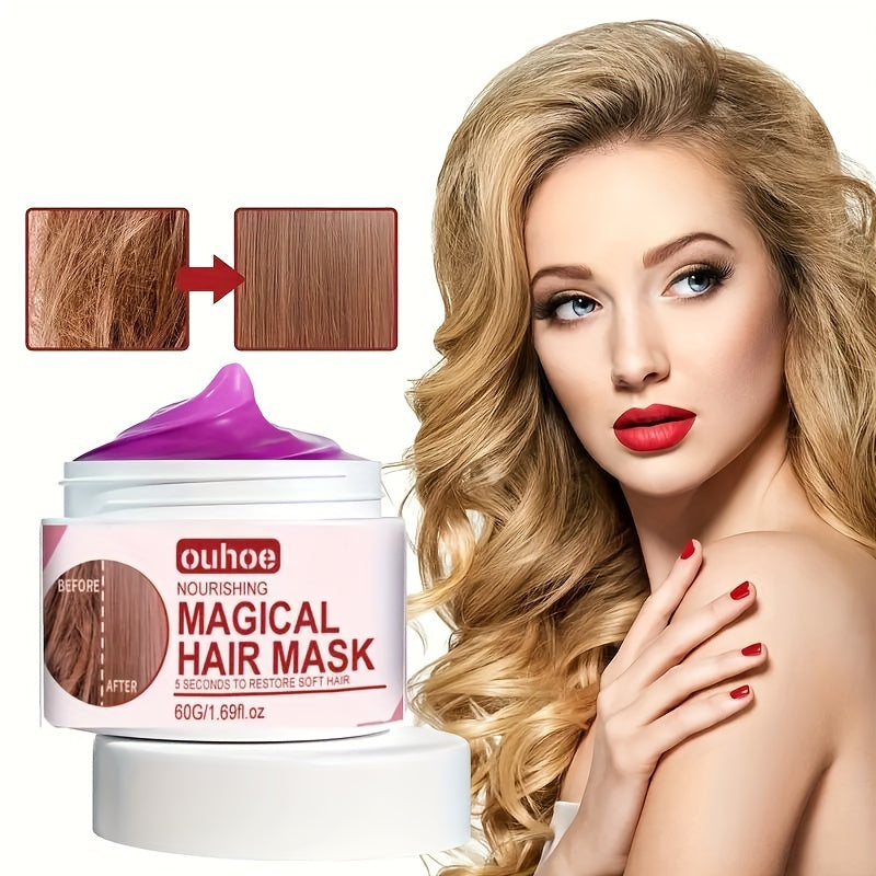 60g Keratin Repair Hair Mask Steam for Dry Damaged Hair