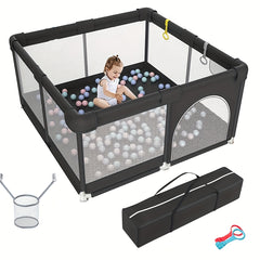 Large Baby Playpen with Non-Slip Base