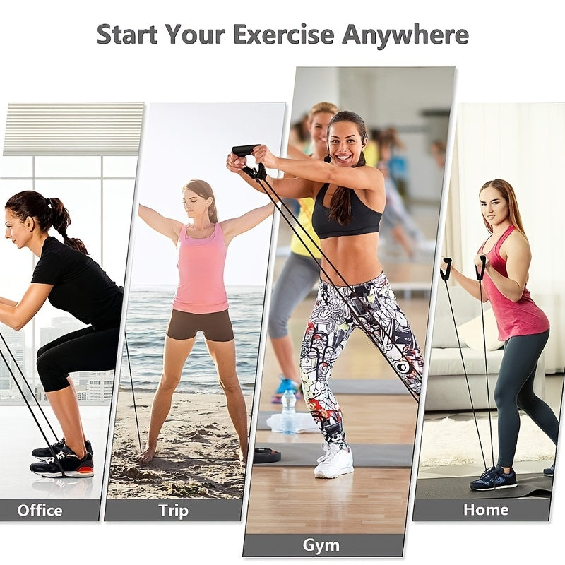 Resistance Band Set Full Body Workouts Strength Flexibility Tone