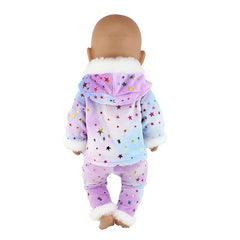 Plush Onesie Set for 17" Reborn Baby Dolls