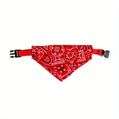 Stylish Printed Dog Bandanas with Buckle - Keep Your Pet Clean and Fashionable