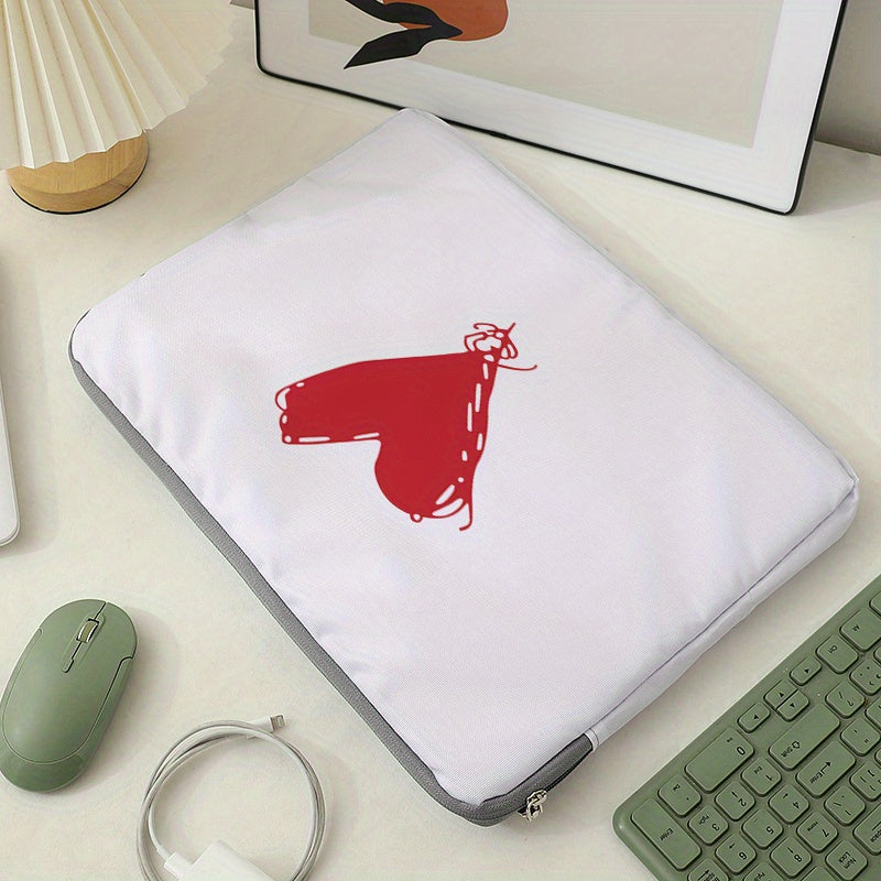 Red Heart Laptop Bag Protective Soft Case