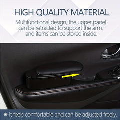 PU Leather Car Armrest Adjustable Support Elbow Wrist Rest Pad