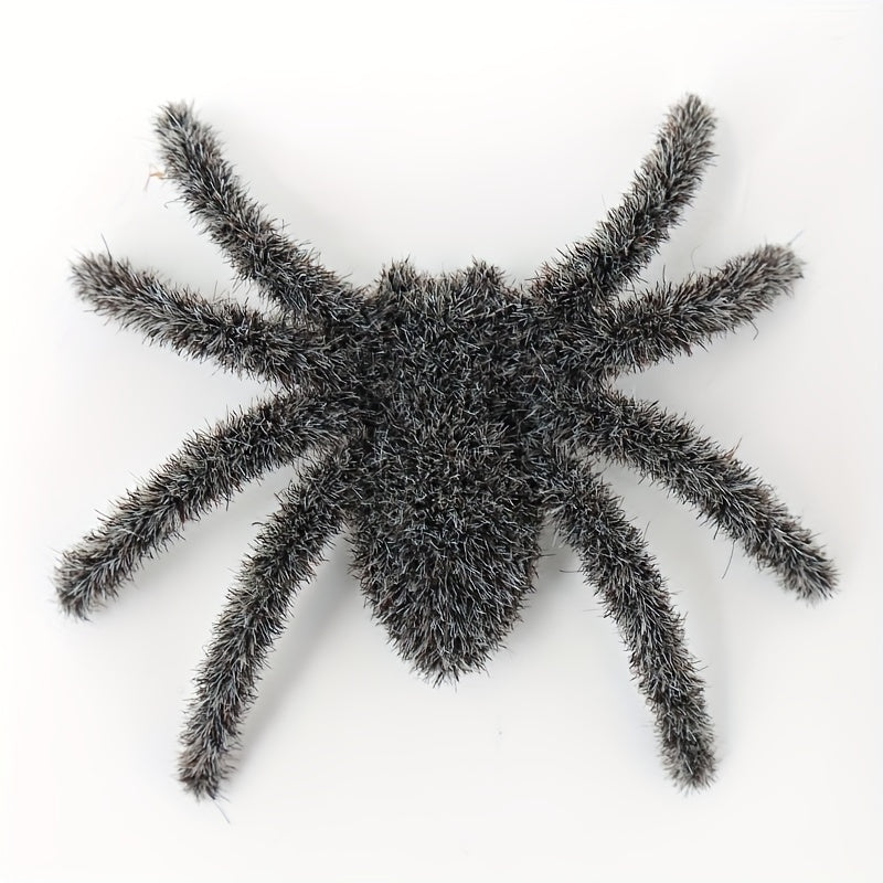 2pcs Small Plush Spiders Halloween Realistic Hairy Spider Mini Spider