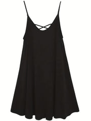  Criss Cross Layered Cami Dress