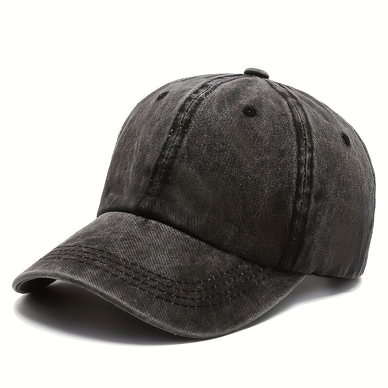 Outdoor Washed Cotton Sun Protection Baseball Cap Adjustable Size