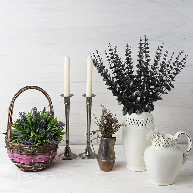 10pcs Eucalyptus Leaves for Home Decor and DIY Projects