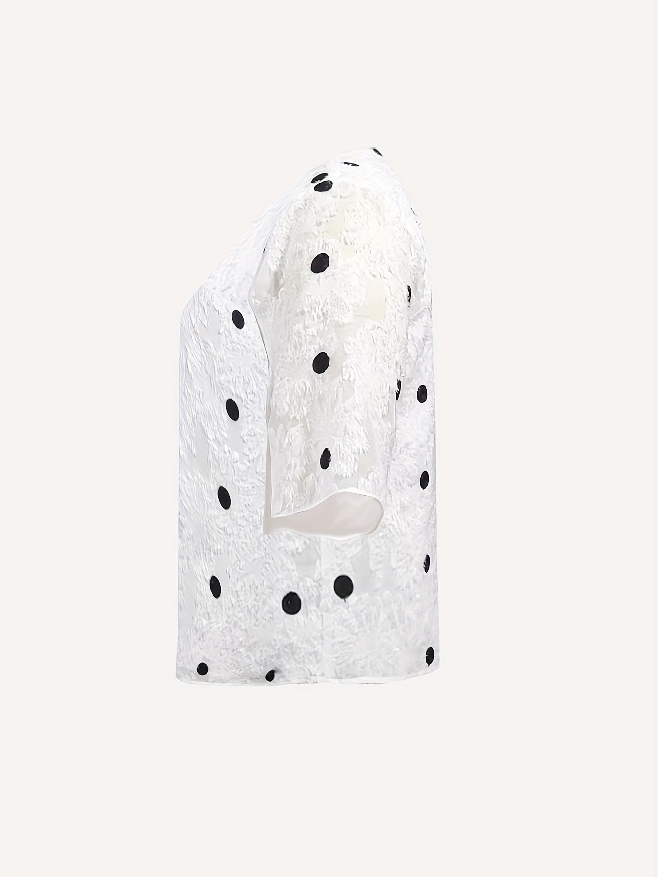  Floral Pattern Split Sleeve Top