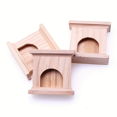 Miniature Dollhouse Fireplace Ornament Set - DIY Home Decor