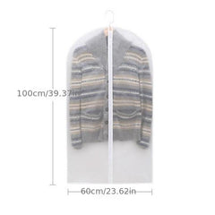 5 Pcs Dustproof Garment Hanging Bag Lightweight Clothes Storage Bag For Closet