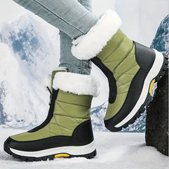 Women's Warm Snow Boots - Non-slip Medium Tube Winter Boots