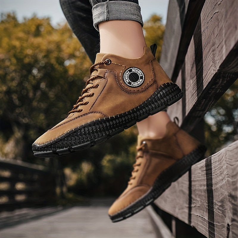 Men's Vintage Casual Lace-Up Sneakers