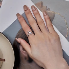 925 Silver Cats Cuff Ring Adjustable Open Kids Accessories