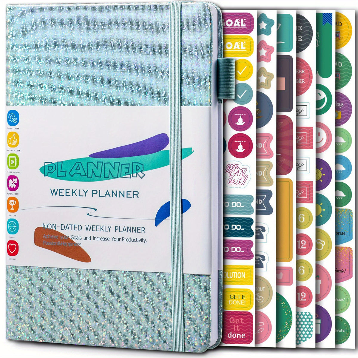 A5 Weekly Planner PU Leather Spiral Journal
