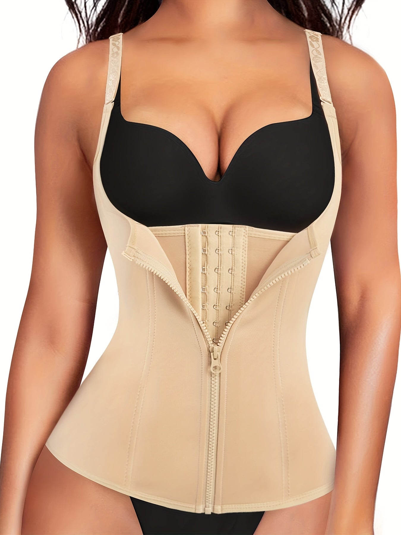 Waist Trainer Vest Zipper Body Shaper Sweat Sauna Tank Top Tummy Control