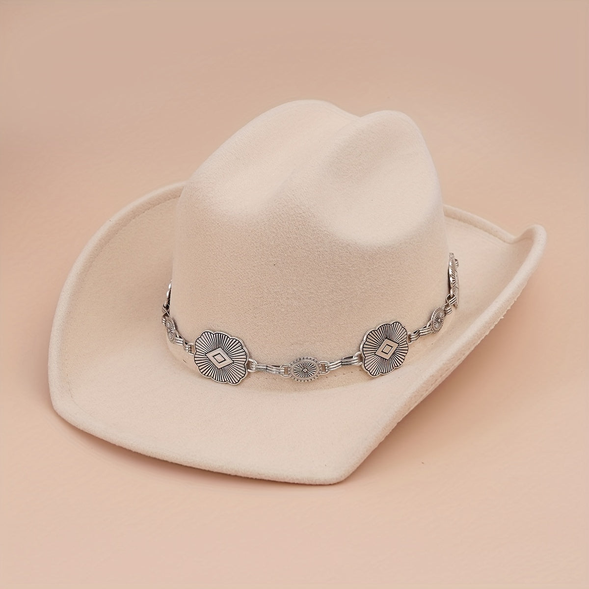 Vintage Western Cowboy Hat Solid Jazz Fedora Cap Unisex Felt Hats