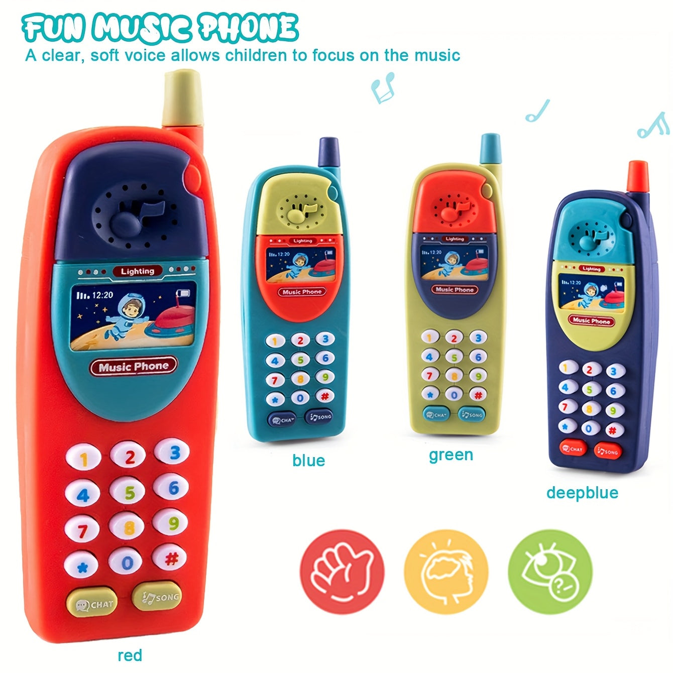 Interactive Kids Phone with Fun Sound Effects