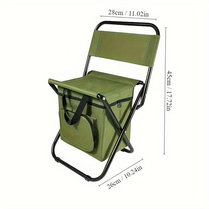 Fishing Chair With Cooler Bag Portable Lightweight Outdoor Chair For Fishing