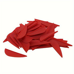 50pcs Arrow Vanes 5.08 Cm Fletching Shield Drop Shape Feather