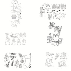 Christmas Snowman Stamp for Scrapbooking Embossing Supplies