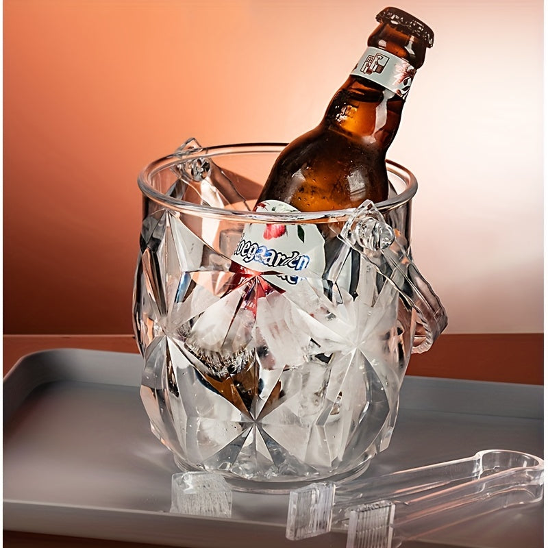 1pc Stainless Steel Ice Bucket Snack Bucket Fried Chicken Bucket