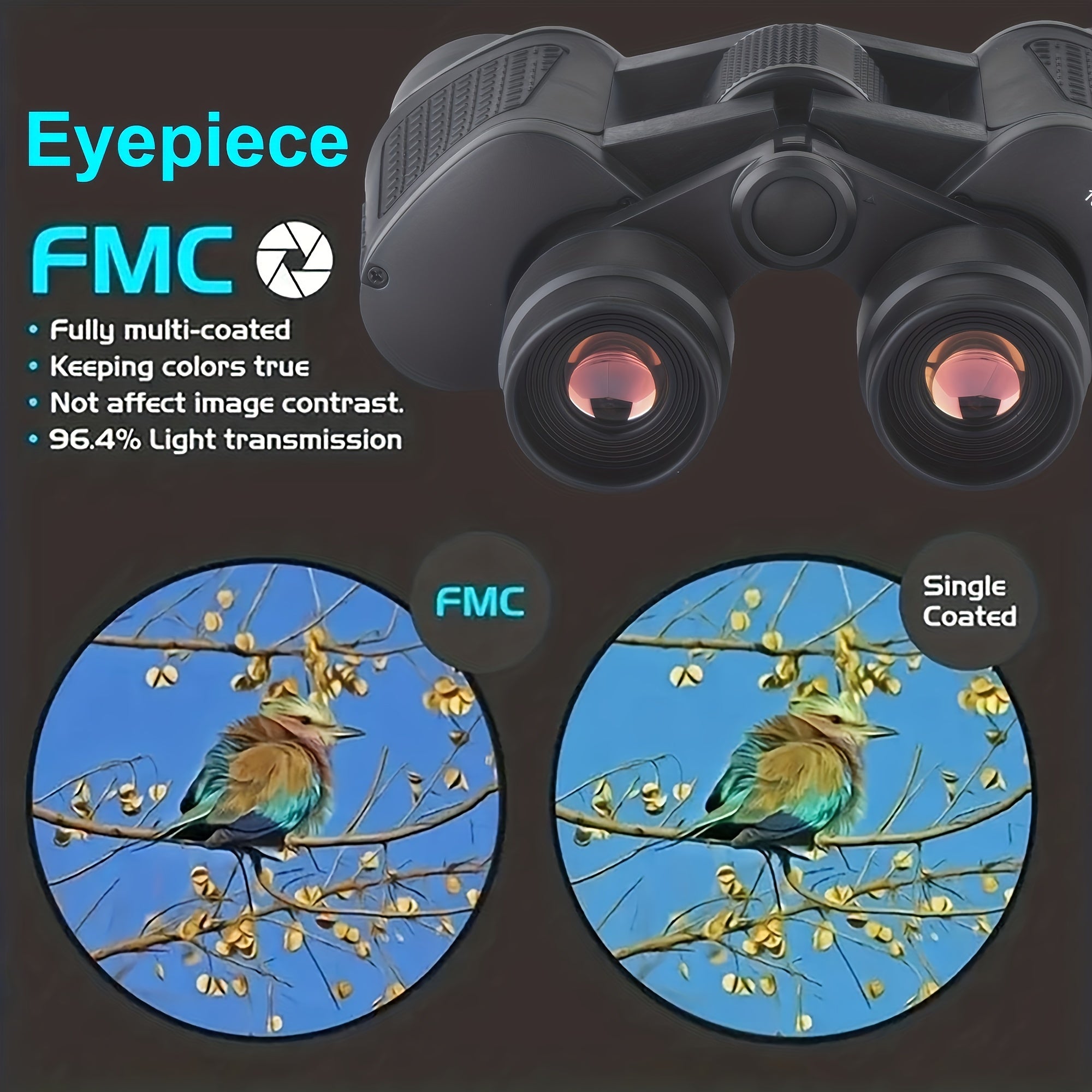 80X80 Binoculars High Magnification for Outdoor Camping Travel