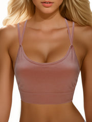 Criss Cross Sports Bra Breathable Workout Lingerie