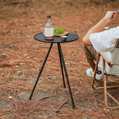 Portable Aluminum Folding Round Table for Outdoor Activities