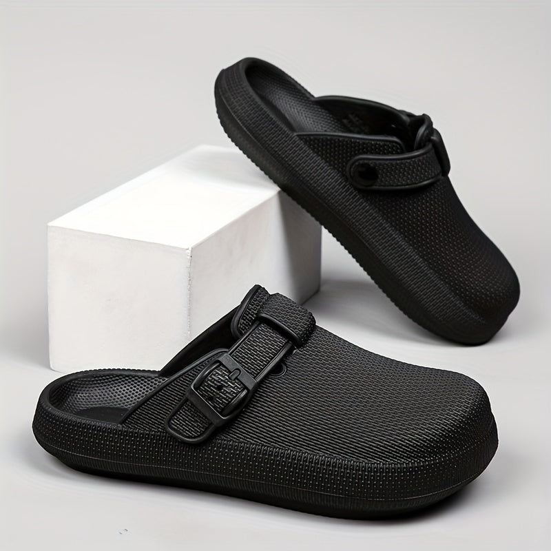 Women's Closed Toe Buckle Slides Sandals Lightweight Sports Slip