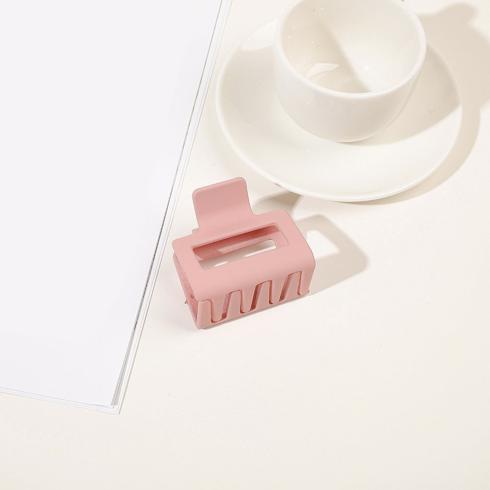 Matte Rectangle Small Hair Claw Clips