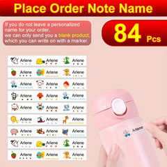 Custom Student Name Stickers 150pcs Waterproof Labels for School Supplies