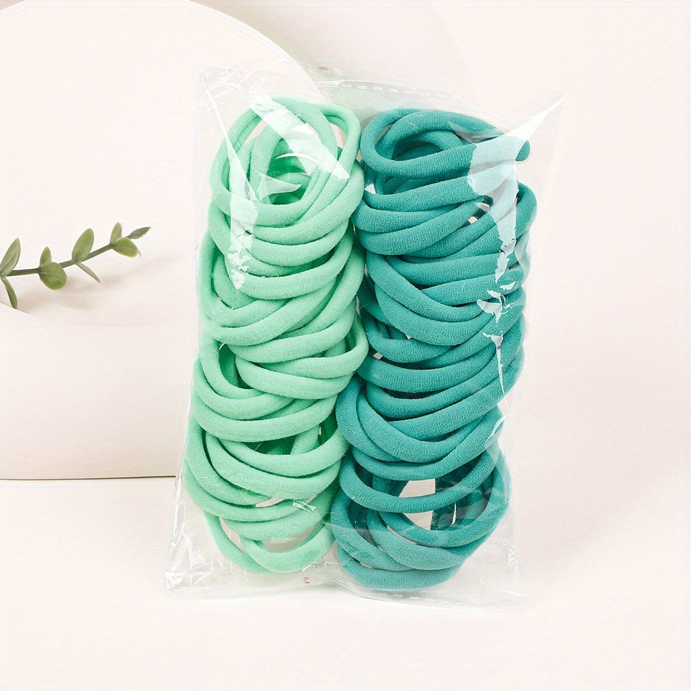 50pcs Colorful High Elastic Hair Tie Head Rope Hair Accessory