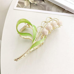 Lily Flower Hair Claw Clips Large Metal Hair Clip