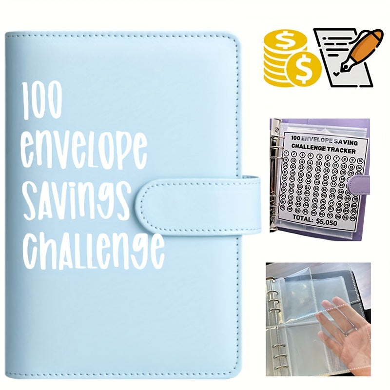 100 Envelope Challenge Binder Savings MoneyChallenges Budget Binder