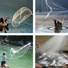 Hand Casting Fishing Net Durable Fishing Mesh Without Ring Fishing Accessories
