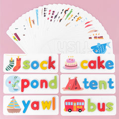 Alphabet Sight Words Flash Cards Matching Letter Games Educational Toys