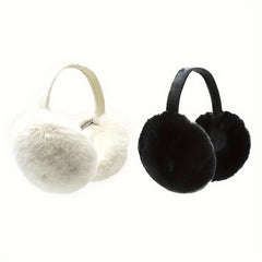 Boho Plush Earmuffs, Foldable & Warm