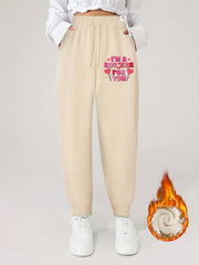 Women's Plus Size Fleece Liner Joggers